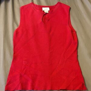 LOFT Vibrant Red Sleeveless Top